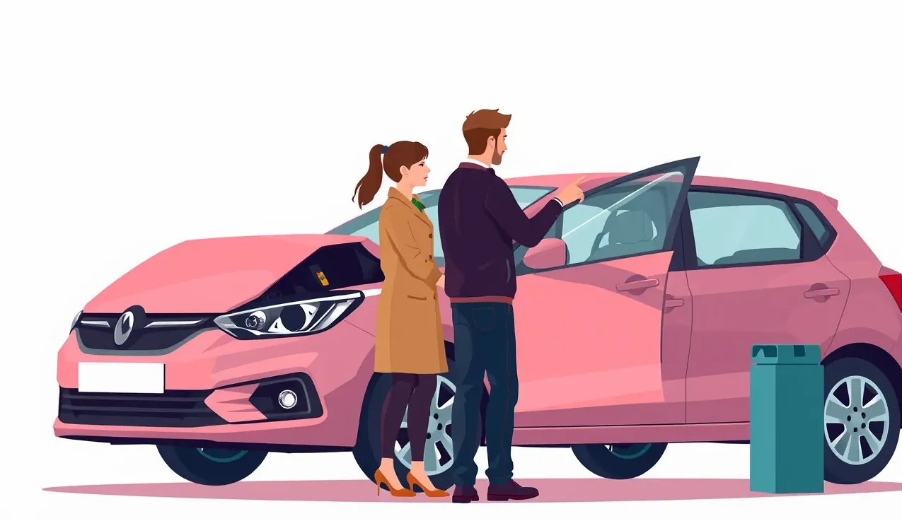 Detail praskliny na čelnom skle automobilu spôsobenej odleteným kamienkom