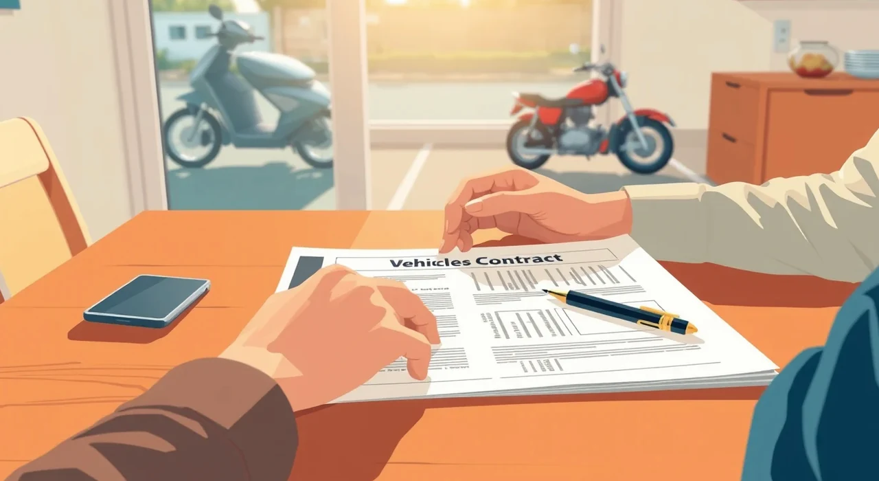 Vodič vypĺňa záznam o dopravnej nehode na kapote motorového vozidla po škodovej udalosti