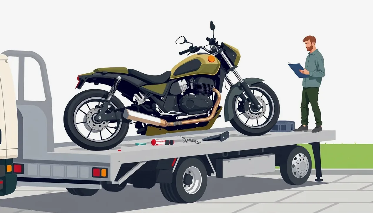 Pevná reťaz a masívny zámok zabezpečujúci koleso motocykla o kotvu v zemi