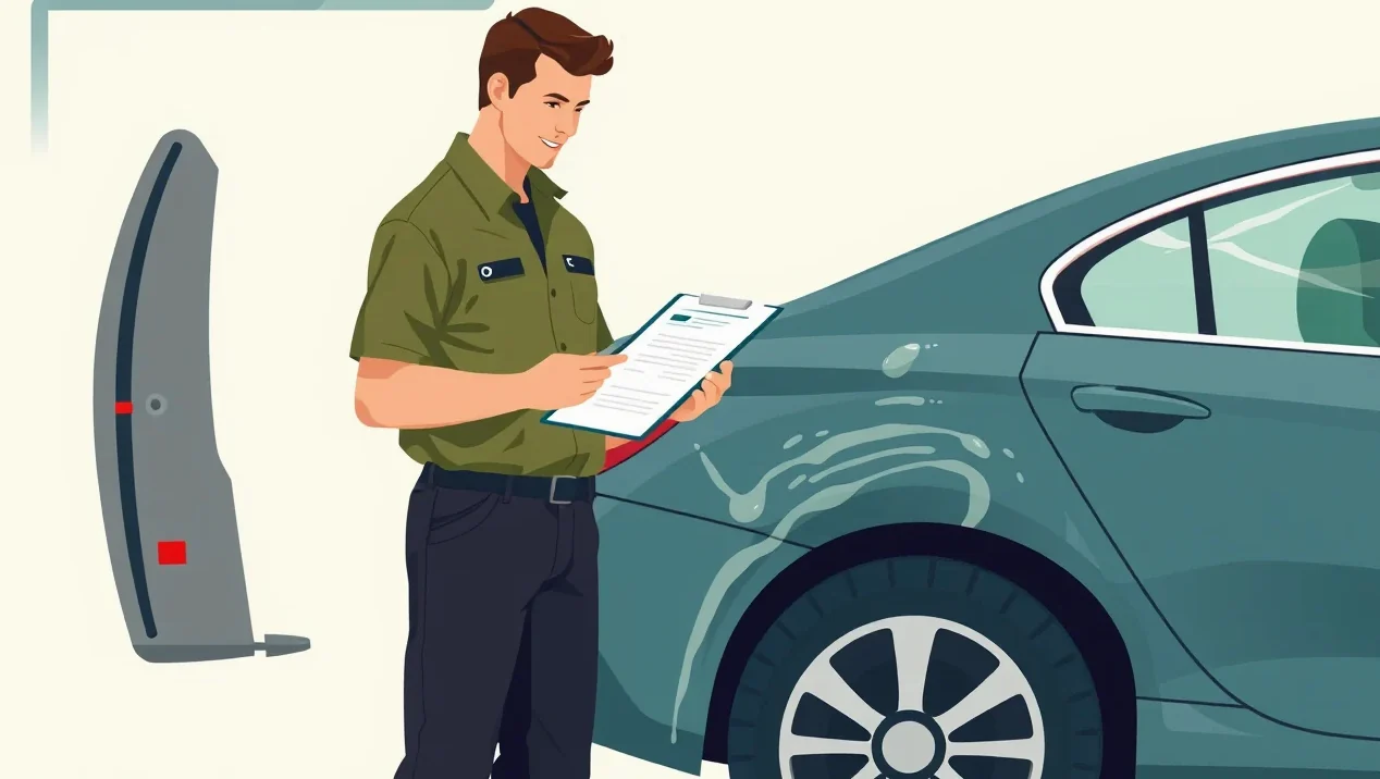 Detailné prezeranie poškriabaného autolaku po umytí v automatickej kefovej linke
