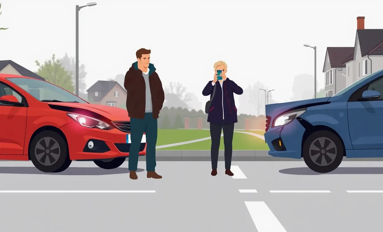 Technik na stanici technickej kontroly kontroluje podvozok osobného automobilu