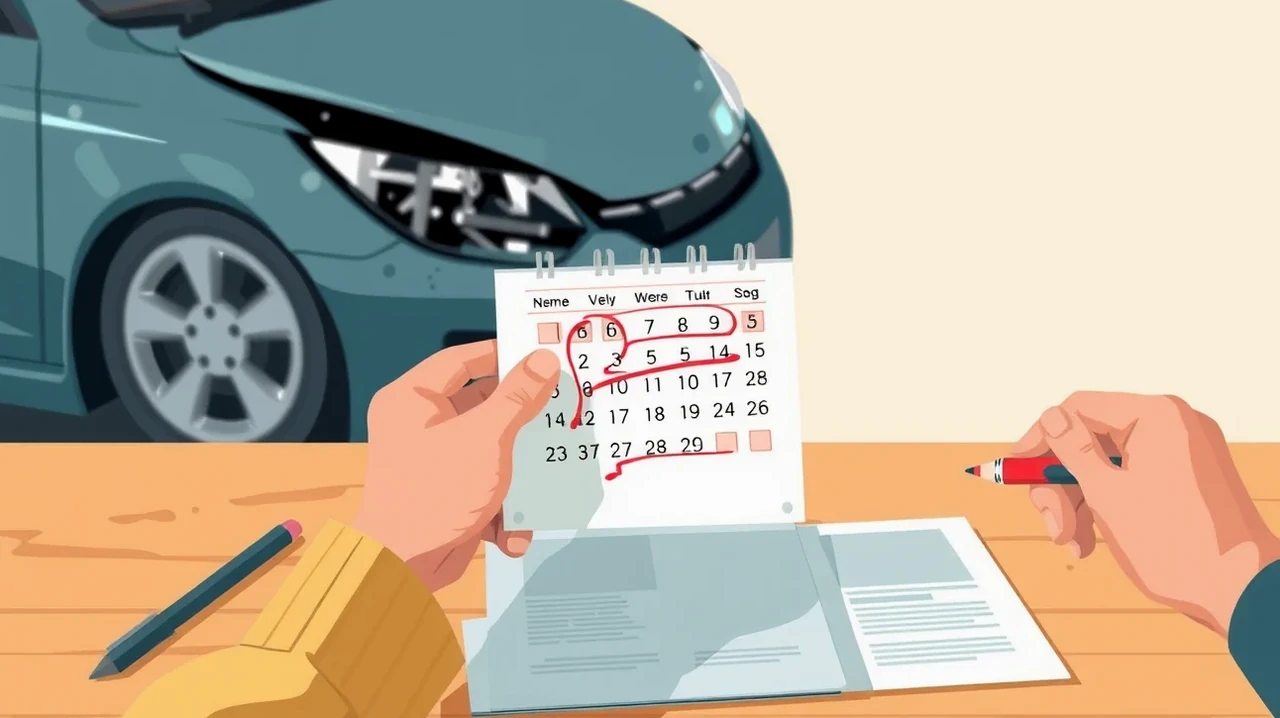 Vodič vypĺňa písomné tlačivo s dokladmi od vozidla pri pracovnom stole