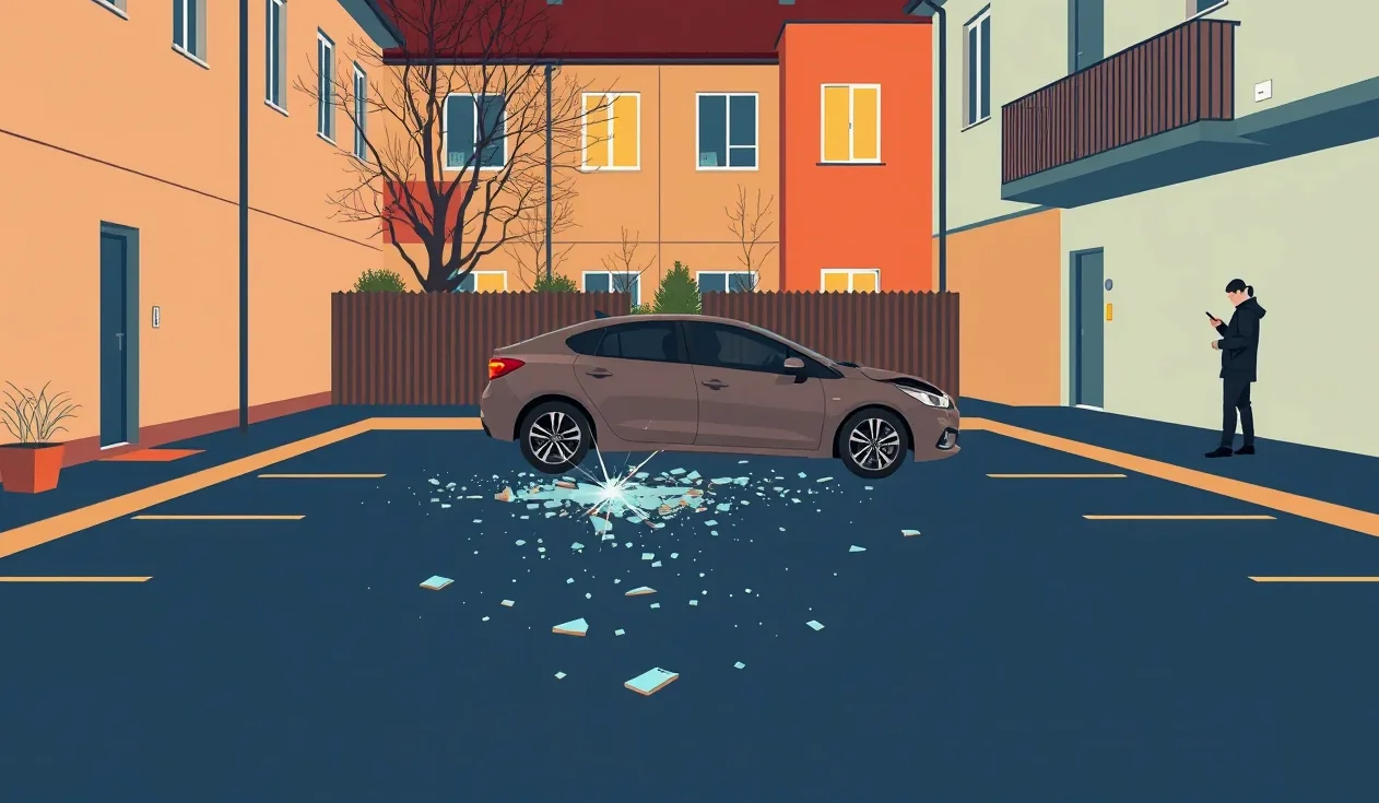 Mechanik kontroluje technický stav brzdového systému vozidla na zdviháku v dielni