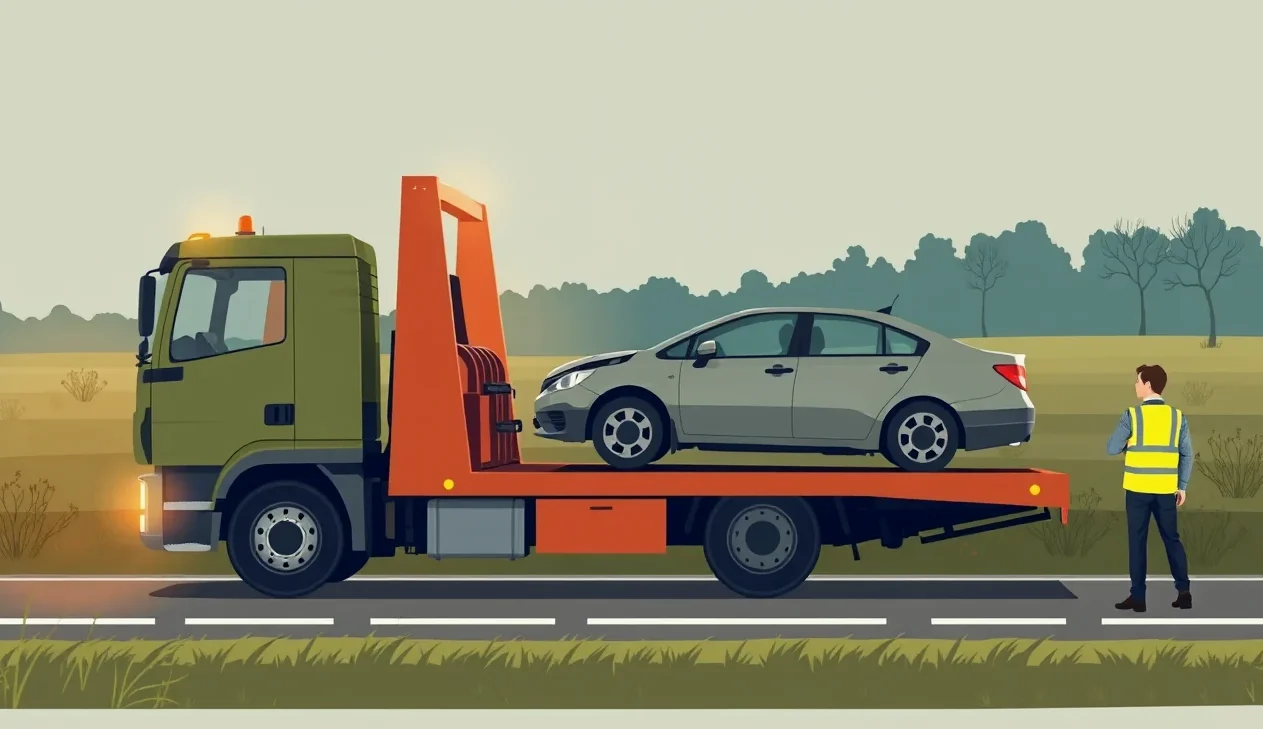 Vodič vypisuje správu o nehode pri poškodenom automobile