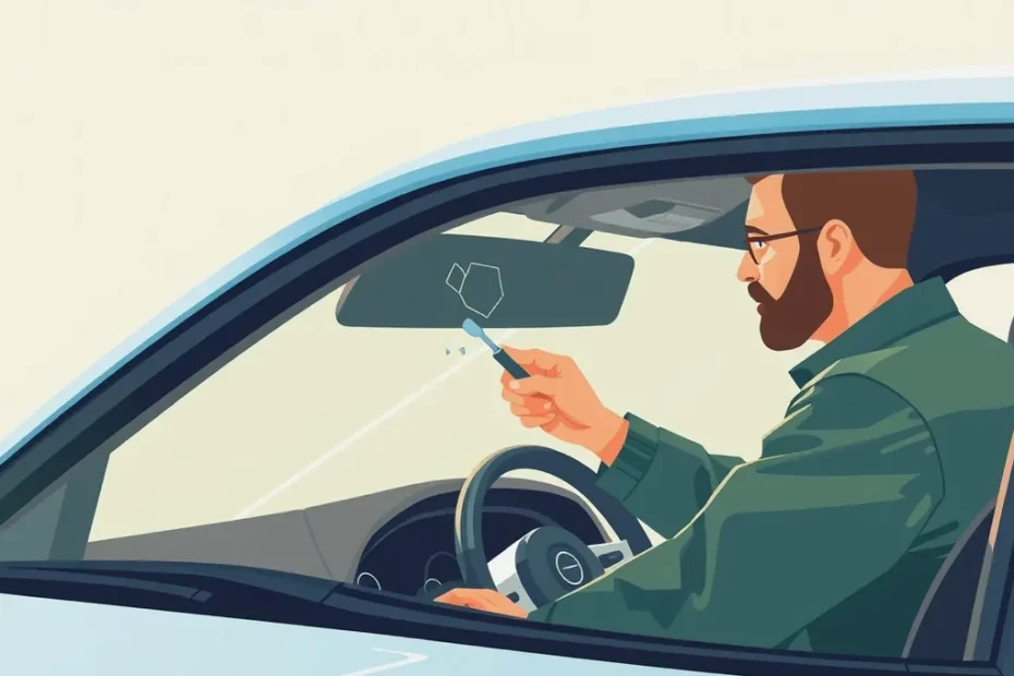 Pracovník autoservisu zaznamenáva stav karosérie pri vstupnej obhliadke vozidla