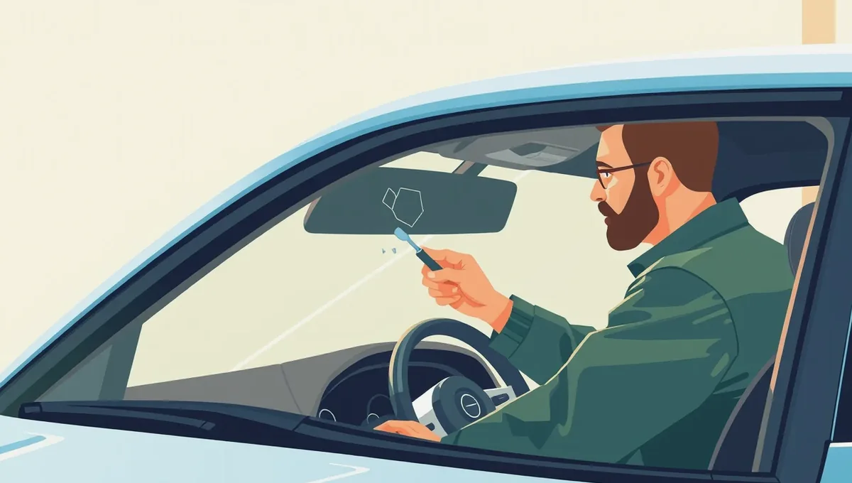 Pracovník autoservisu zaznamenáva stav karosérie pri vstupnej obhliadke vozidla