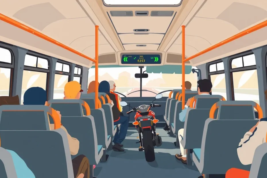 Moderný zájazdový autobus zaparkovaný na nástupišti pred odchodom