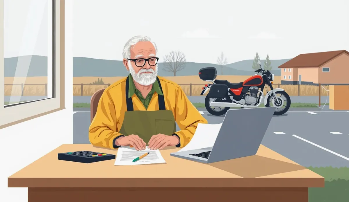 Podomácky vyrobený malotraktor so zvláštnym evidenčným číslom typu C na poľnej ceste