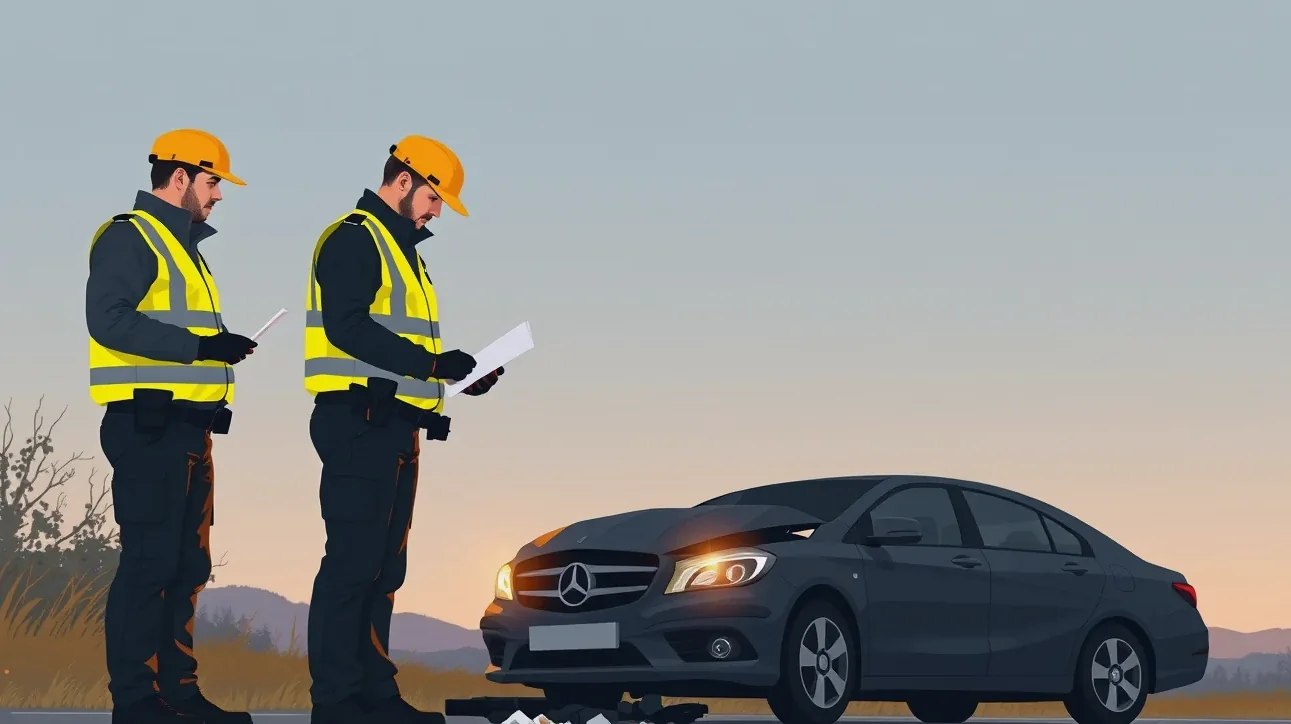 Technik v autoservise montuje skrytú GPS jednotku pod palubnú dosku vozidla