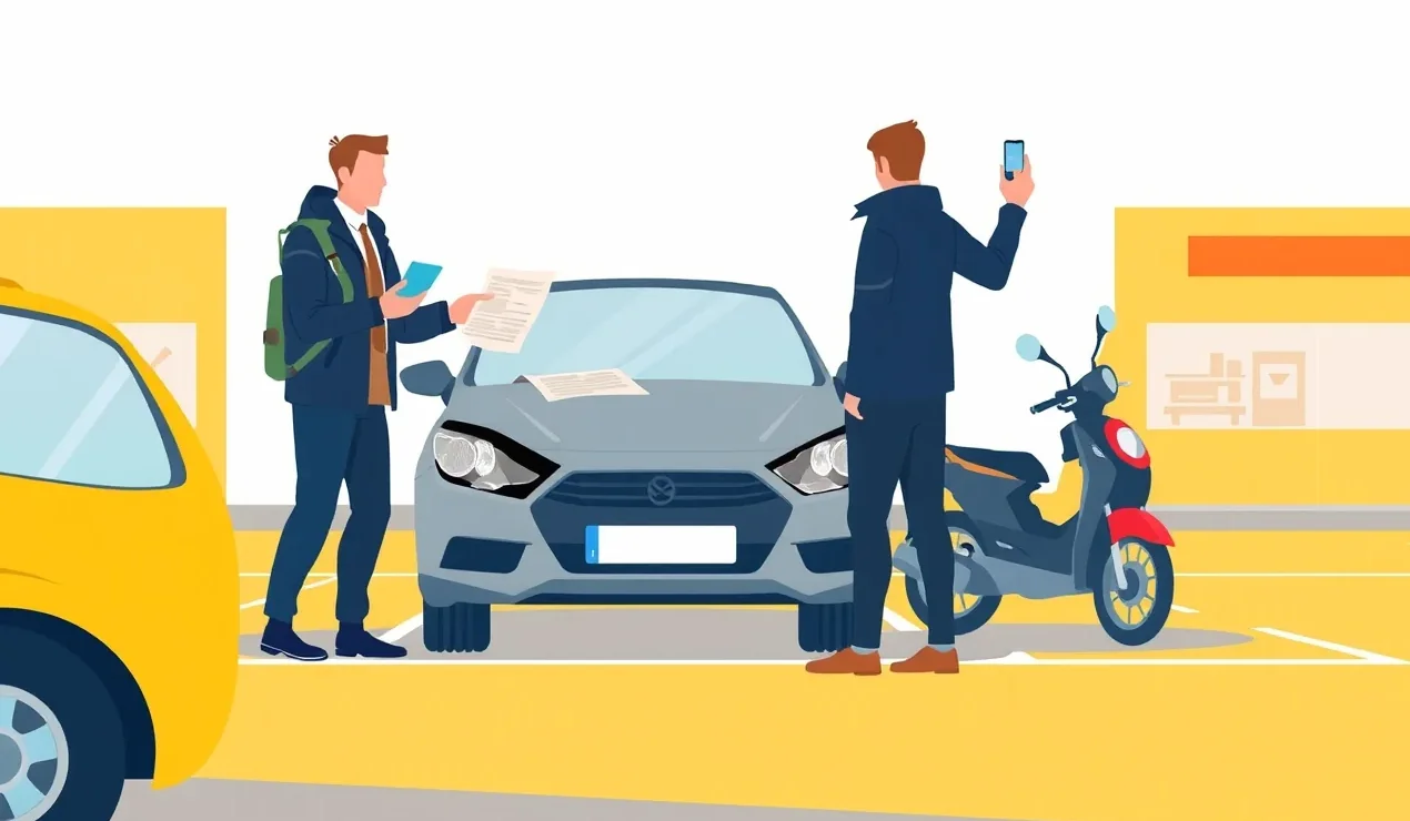 Mechanik kontroluje podvozok a náhradné diely staršieho vozidla Lancia