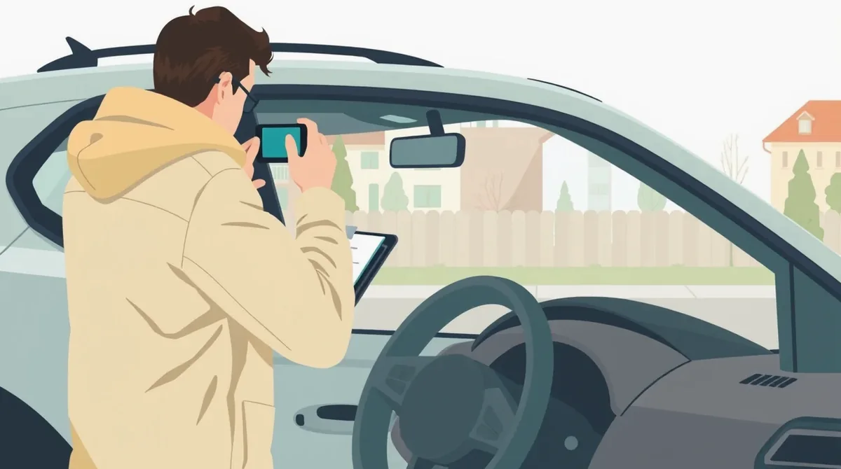 Servisný technik montuje nové čelné sklo na osobné auto